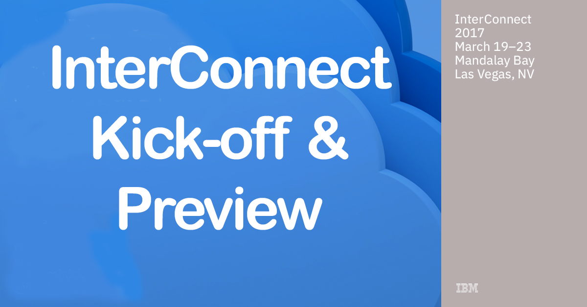 IBM InterConnect – CrowdChat, Preview and Panel Discussion